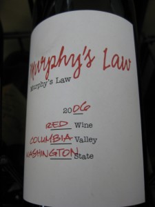 Murphy's Law - Red Blend